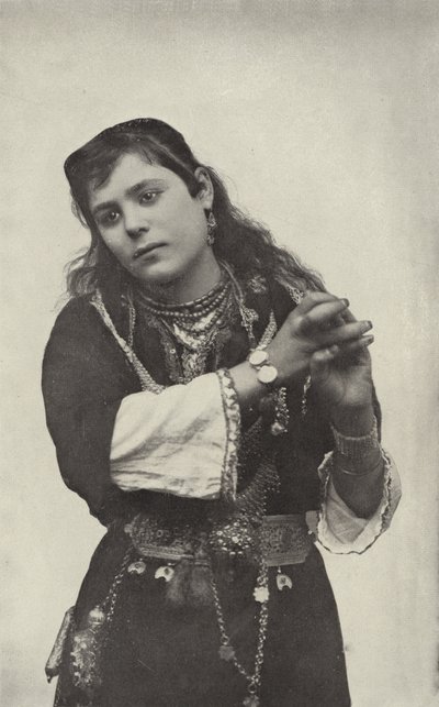 Dancing Girl in the Street of Cairo Theatre by American Photographer