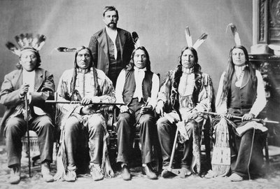 Delegation of Sioux chiefs, led by Red Cloud in Washington D.C. to see President Ulysses S. Grant in 1870 by American Photographer