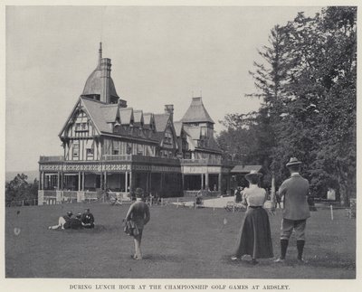 During Lunch Hour at the Championship Golf Games at Ardsley by American Photographer