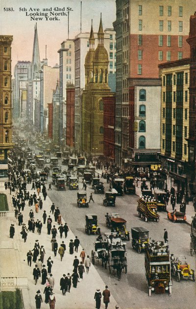 Fifth Avenue and 42nd Street, New York by American Photographer