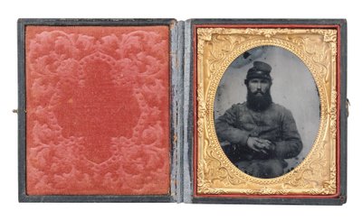 Framed Portrait of Private Joseph Absalom Higginbotham, Co. I by American Photographer