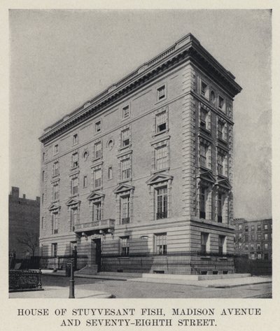 House of Stuyvesant Fish, Madison Avenue and Seventy-Eighth Street by American Photographer