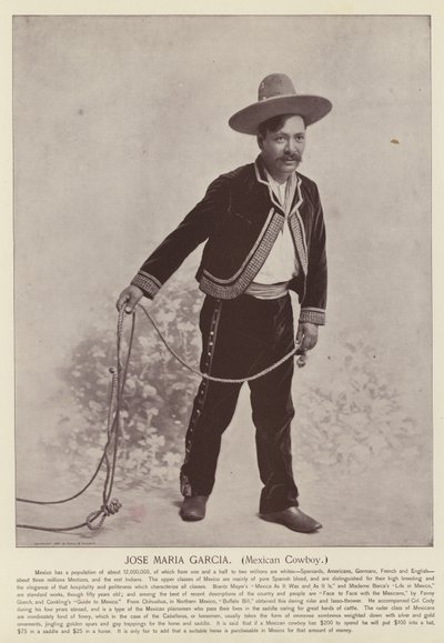 Jose Maria Garcia, Mexican Cowboy by American Photographer