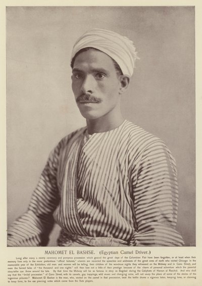 Mahomet El Bashse, Egyptian Camel Driver by American Photographer