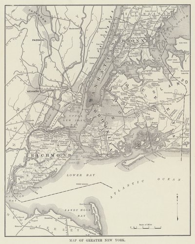 Map of Greater New York by American Photographer