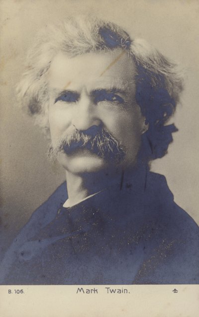 Mark Twain, American Writer by American Photographer
