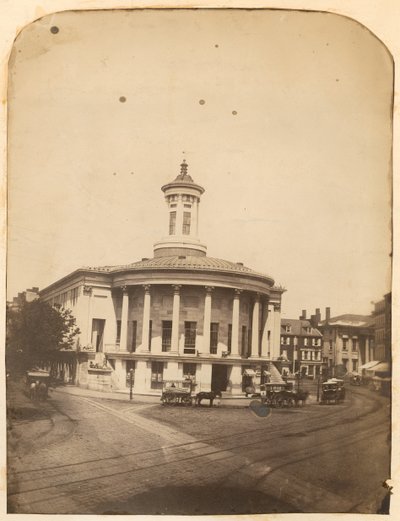 Merchants Exchange Building, 3rd Street at Walnut, c.1859 by American Photographer