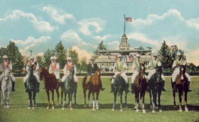 Miami, Florida, c 1925: Club House and Polo Field by American Photographer