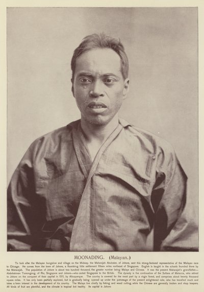 Moonading, Malayan by American Photographer