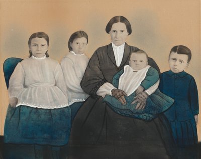 Portrait of a Mother and Four Children by American Photographer