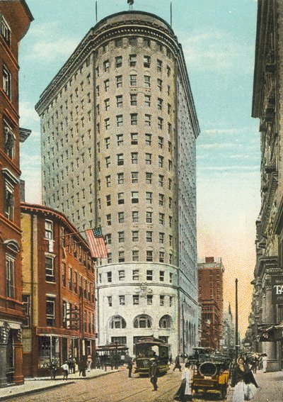 Providence, Rhode Island: Turks Head Building and Westminster Street by American Photographer