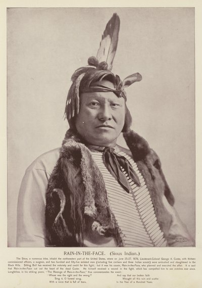 Rain-in-the-Face, Sioux Indian by American Photographer