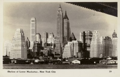 Skyline of Lower Manhattan, New York City, USA by American Photographer