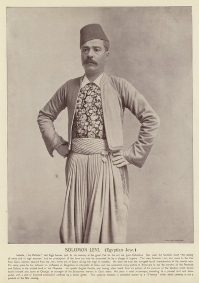Solomon Levi, Egyptian Jew by American Photographer