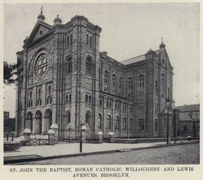 St John the Baptist, Roman Catholic Willoughby and Lewis Avenues, Brooklyn by American Photographer