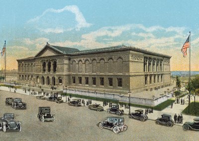 The Art Institute and Ferguson Fountain by American Photographer
