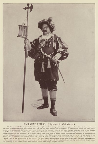 Valentine Peters, Night-watch, Old Vienna by American Photographer