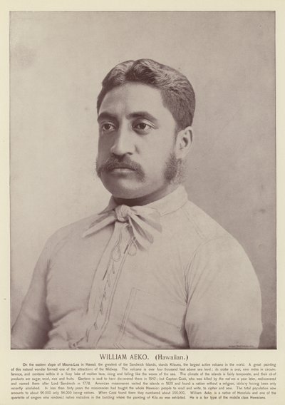 William Aeko, Hawaiian by American Photographer