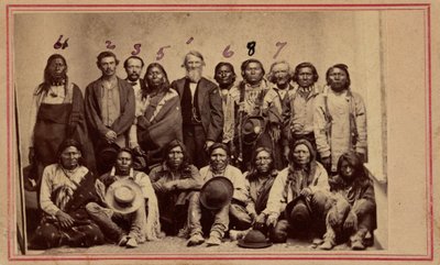 William F.M. Arny with Apache and Ute Chiefs by American Photographer