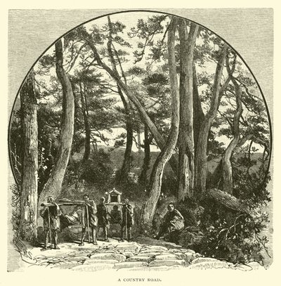 A Country road by American School