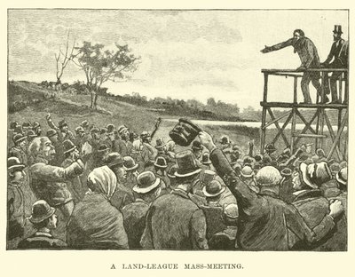 A Land-League Mass-Meeting by American School