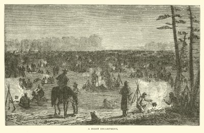 A night encampment, December 1862 by American School