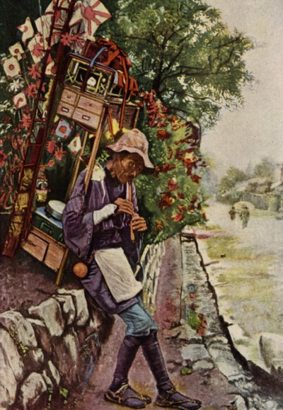 A Toy Peddler of Japan by American School