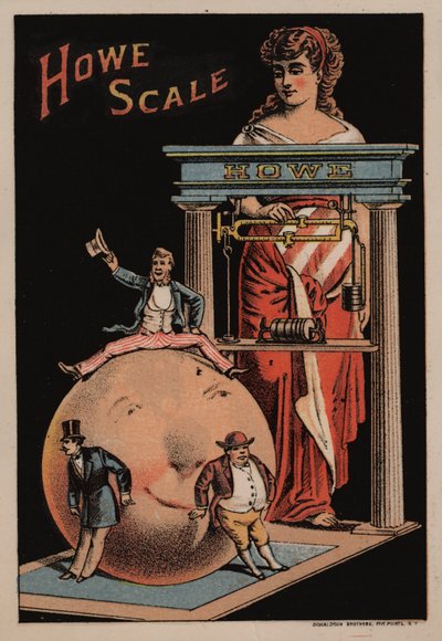 Advertisement for Howe weighing scales by American School