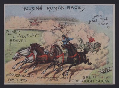 Advertisement for the Great Forepaugh Show by American School