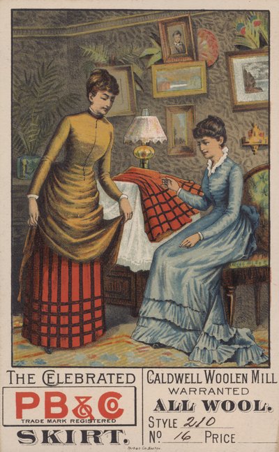 Advertisement for Woollen Skirts by American School