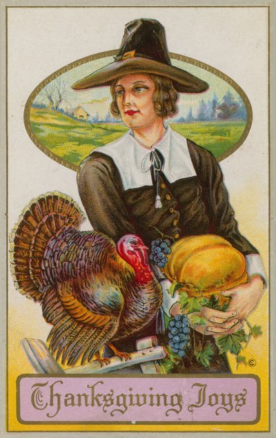 American Thanksgiving Day Card by American School