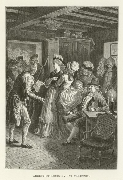 Arrest of Louis XVI at Varennes by American School