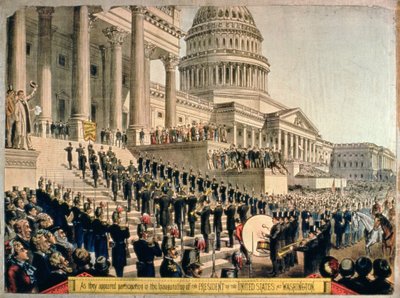 As They Appeared Participating in the Inauguration of the President of the United States in Washington by American School