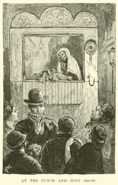 At the Punch and Judy Show by American School