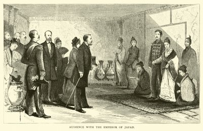 Audience with the Emperor of Japan by American School