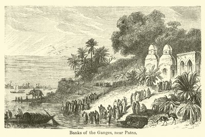 Banks of the Ganges, near Patna by American School
