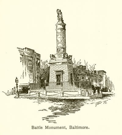 Battle Monument, Baltimore by American School