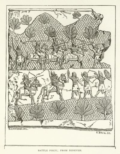 Battle Piece from Nineveh by American School