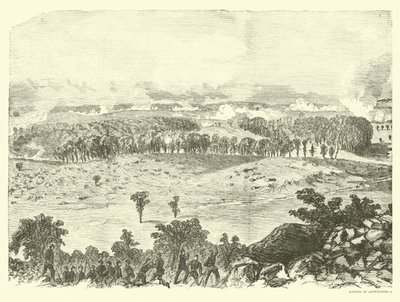 Battle of Gettysburg, Summit of Little Round Top, July 2, 1863 by American School
