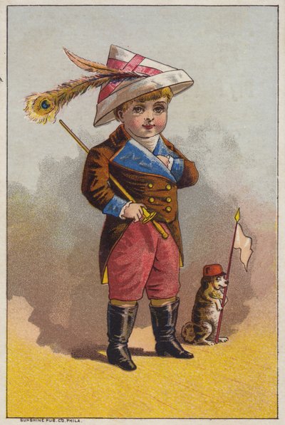 Boy with Feather in Hat by American School