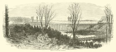 Bridge on Military Railroad, March 1865 by American School