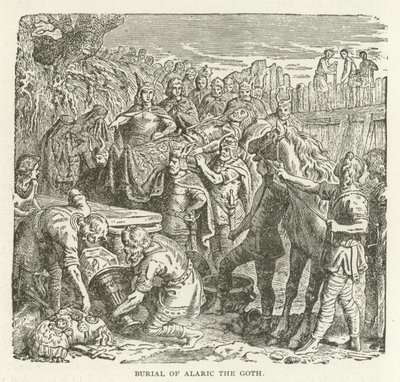 Burial of Alaric the Goth by American School