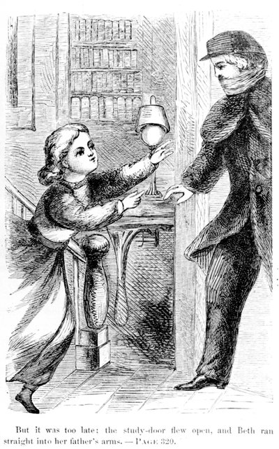But it was Too Late: The Study Draw Flew Open, and Beth Ran Straight into Her Father