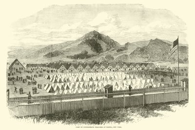 Camp of Confederate Prisoners at Elmira, New York, May 1865 by American School