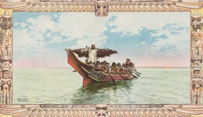 Canoe with Kwakiutl Bridal Party by American School