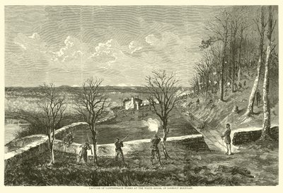 Capture of Confederate Works at the White House, on Lookout Mountain, November 1863 by American School