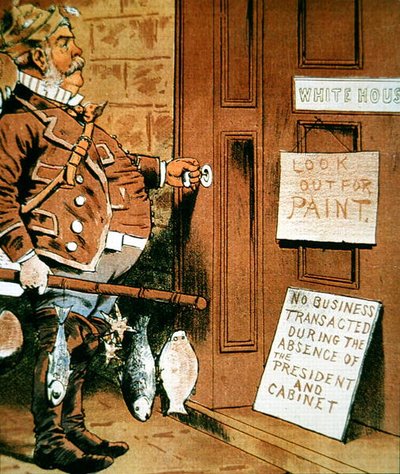 Cartoon of President Chester A. Arthur from 