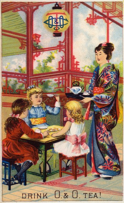 Children at Japanese Tea Ceremony by American School