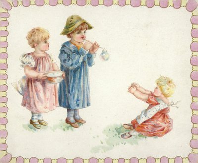 Children Blowing Bubbles by American School