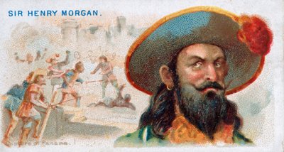 Cigarette Card Sir Henry Morgan, Capture of Panama by American School